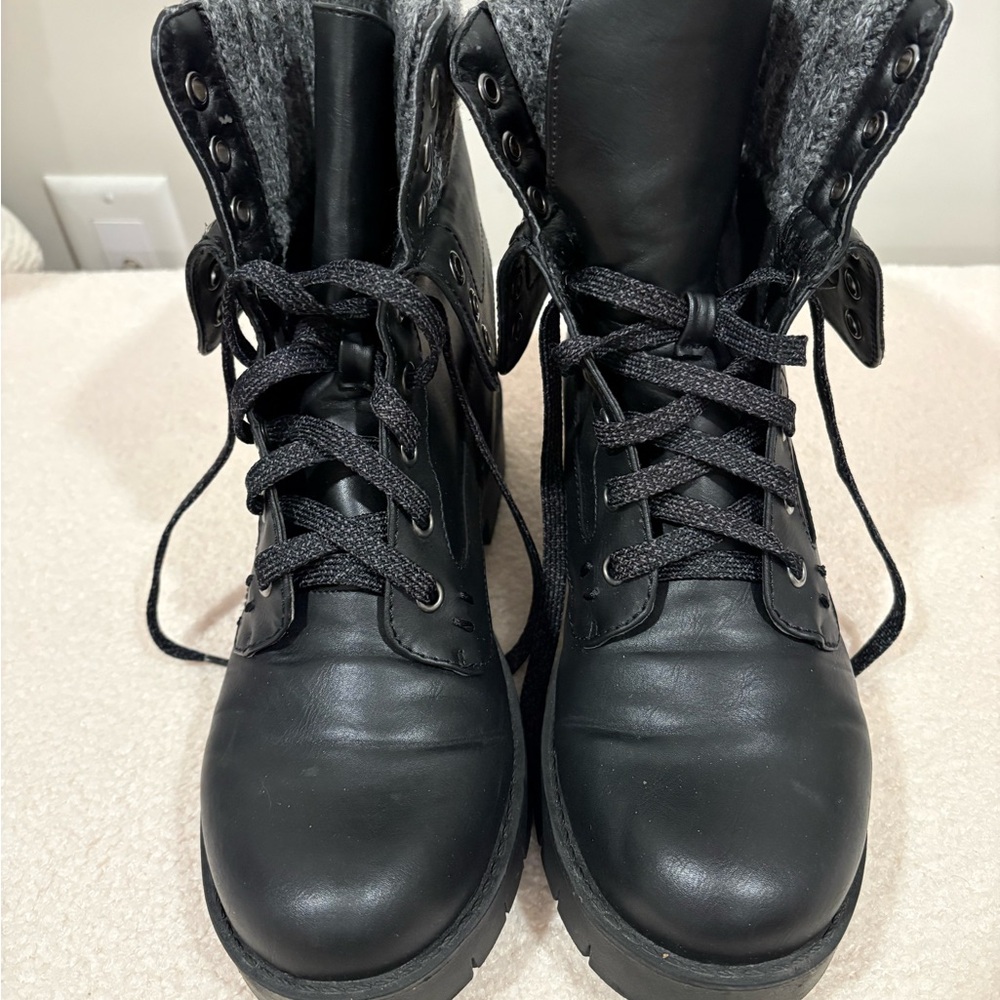 MIA Black Women's Combat Boots